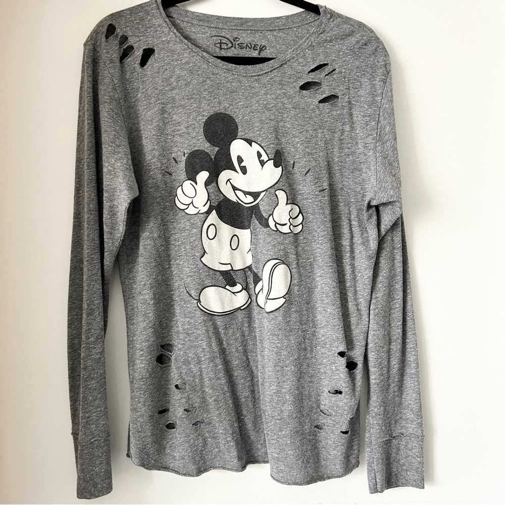 Disney Distressed Mickey Mouse Top